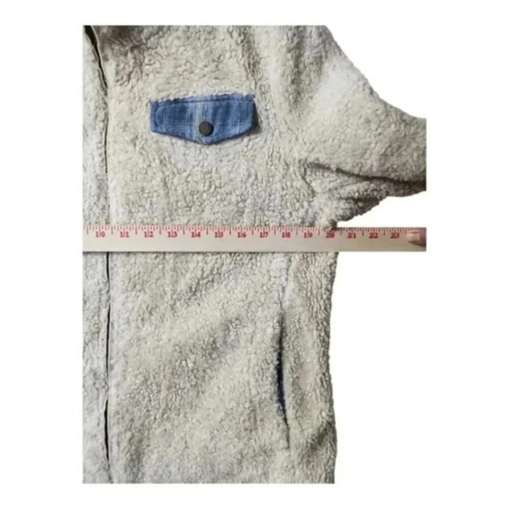 Pendleton Sherpa Fleece Jacket Cream Cozy Zip S/ M - Picture 11 of 14